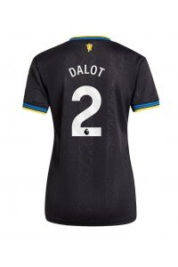 Fotbalové Dres Manchester United Diogo Dalot #2 Dámské Třetí Oblečení 2025-26 Krátký Rukáv
